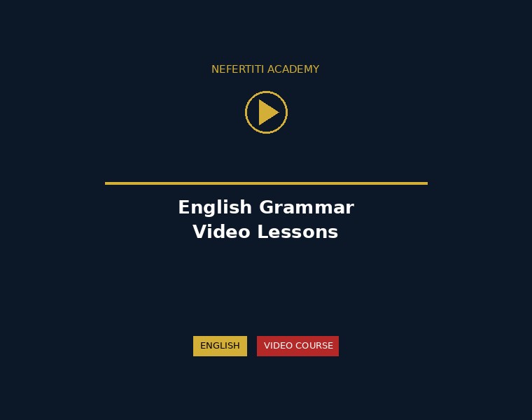 English Grammar for Beginners - Video Course