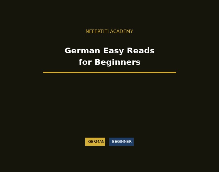 German for Beginners - Easy Reads